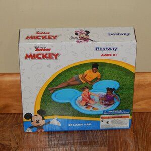 NEW Bestway Disney Mickey Mouse Outdoor Splash Pad Pool Kiddie Water Activity